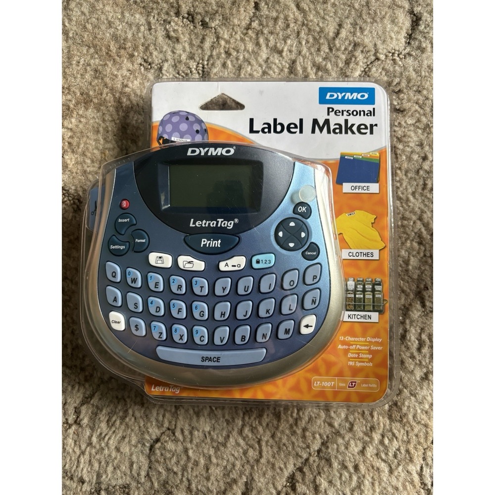 DYMO LetraTag LT-100T Personal Label Maker Printer QWERTY Keyboard New Sealed